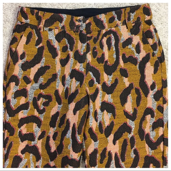 ANTHROPOLOGIE 34N 118W Leopard Trousers - Picture 3 of 8